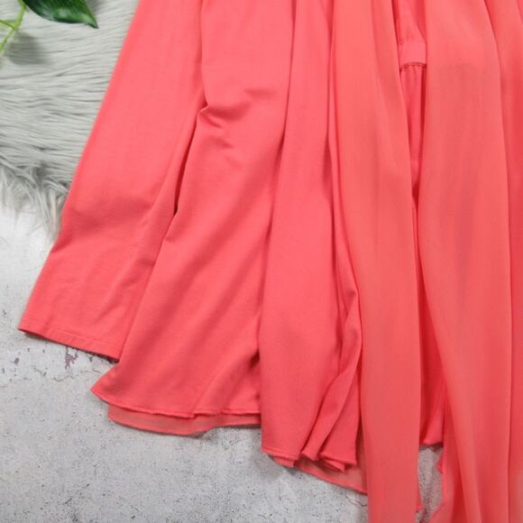 DKNY Jersey Knit Chiffon Open Front Cardigan Womens Size XS/S - Picture 3 of 11